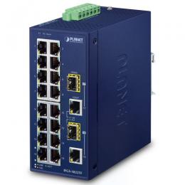 産業用ファストイーサネットスイッチングハブ ギガ・SFPコンボポート付 IFGS-1822TF